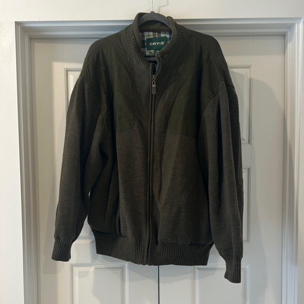 Orvis Men's Green Sweater